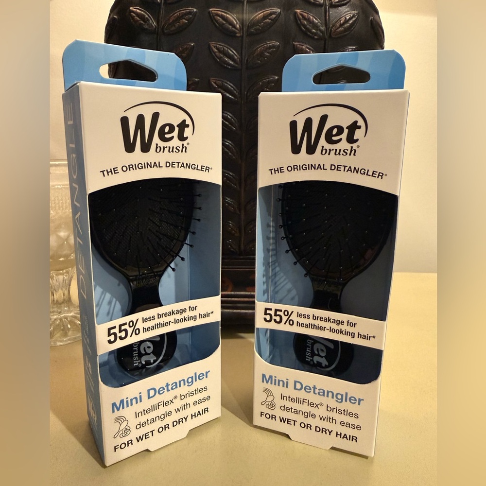 Wet Brush Mini Detangling Brush - Black (2 for $7)